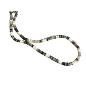 Handmade multicolored Puka Shell Necklace